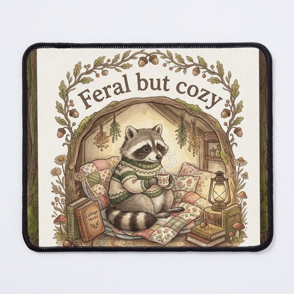 Item preview, Cottagecore Raccoon designed and sold by dupreestabs.