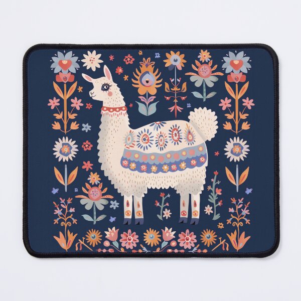 Item preview, Scandinavian Folk Art, Floral Alpaca designed and sold by xiao xuans.