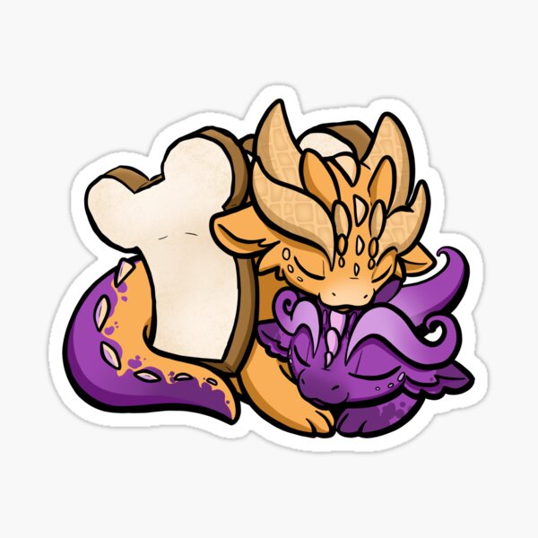 Vista previa del artículo con la obra «Mantequilla de maní y jalea de dragón», diseñado y vendido por Dragons and Beasties.