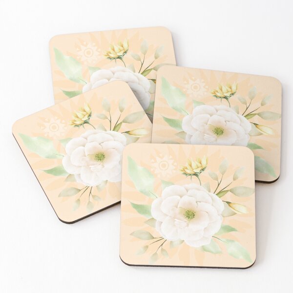 Item preview, Sunflower Botanical Watercolor Art Print designed and sold by cameliadesignco.