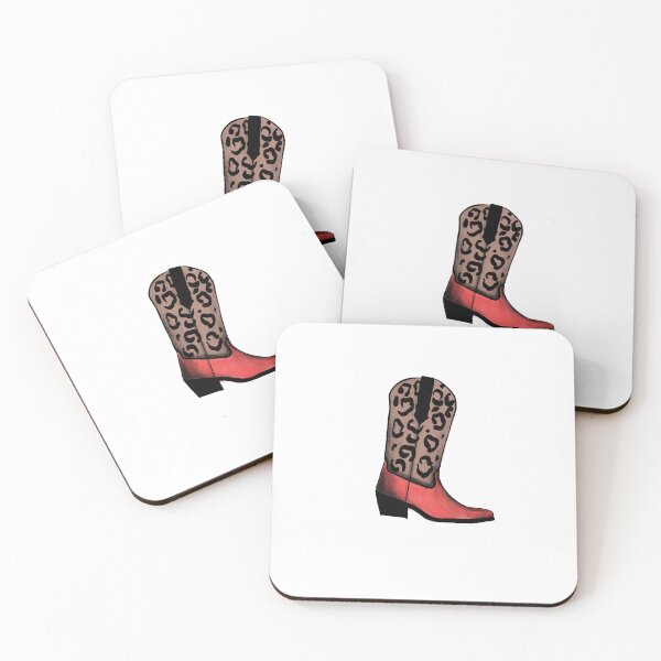 Item preview, Leopard print cowboy boot designed and sold by DrawnbyJtaylor.