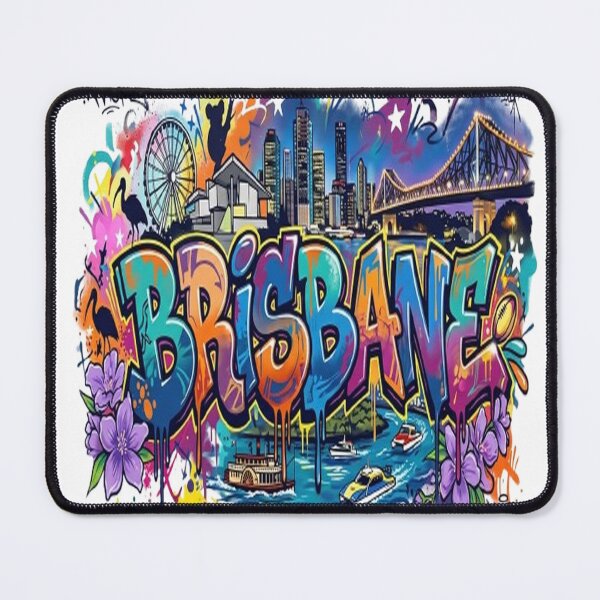Item preview, Brisbane Graffiti Skyline Urban Street Art designed and sold by GraffiCity.