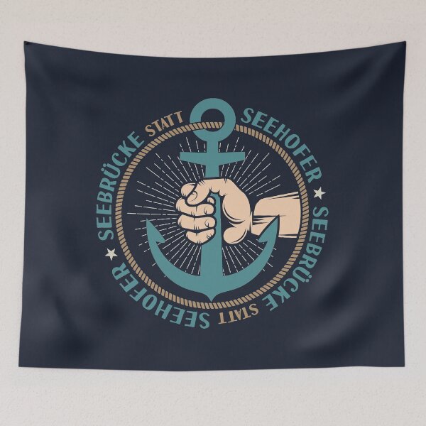 Item preview, Seebrücke statt Seehofer Logo designed and sold by BedRock-Design.