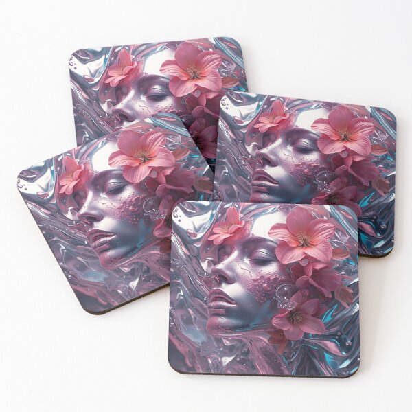 Item preview, ArtSurrealChromeFloral designed and sold by Artrendzs.