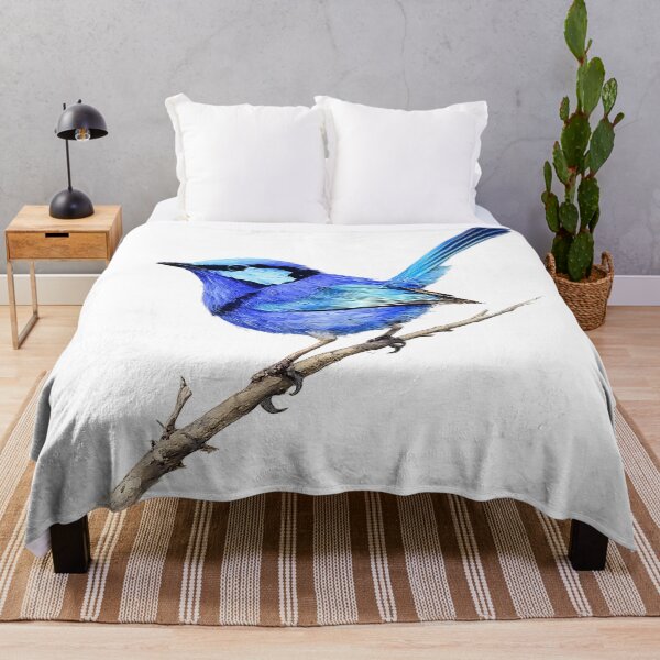 Artikelvorschau, Splendid Fairy-wren Watercolour Illustration entworfen und verkauft von Jaruart.