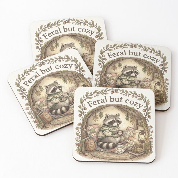 Item preview, Cottagecore Raccoon designed and sold by dupreestabs.