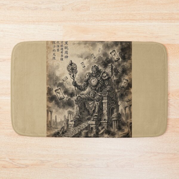 Item preview, The Chronos Clockwork Deity Sumi-e Ink Wash designed and sold by DuckOddity.