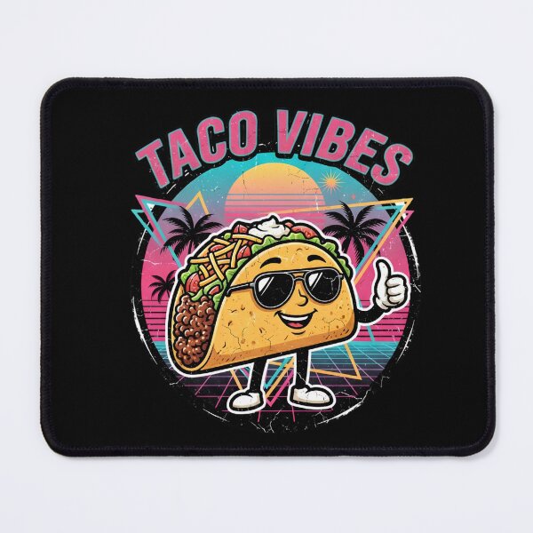 Item preview, Taco Vibes Retro Funny Taco Graphic designed and sold by delohill.