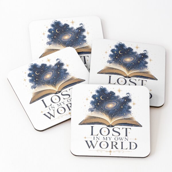 Item preview, LOST IN MY OWN WORLD Galaxy Book | Aesthetic Reading Design designed and sold by Ahmed Nedji.