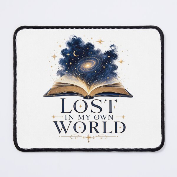 Item preview, LOST IN MY OWN WORLD Galaxy Book | Aesthetic Reading Design designed and sold by Ahmed Nedji.