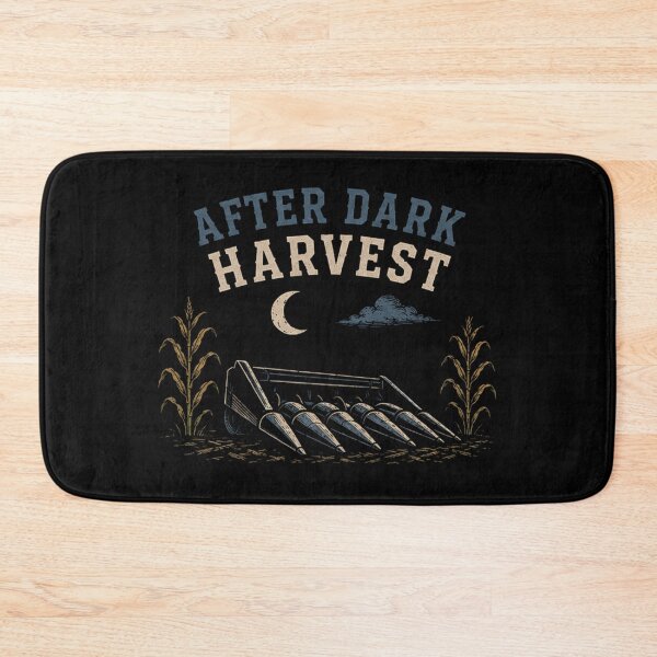 Item preview, After Dark Harvest – Vintage Night Farming Corn Harvester Design designed and sold by RusticMeadow.