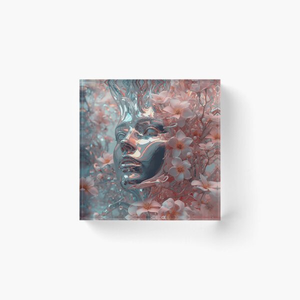 Item preview, ArtSurrealMetallicFloral designed and sold by Artrendzs.