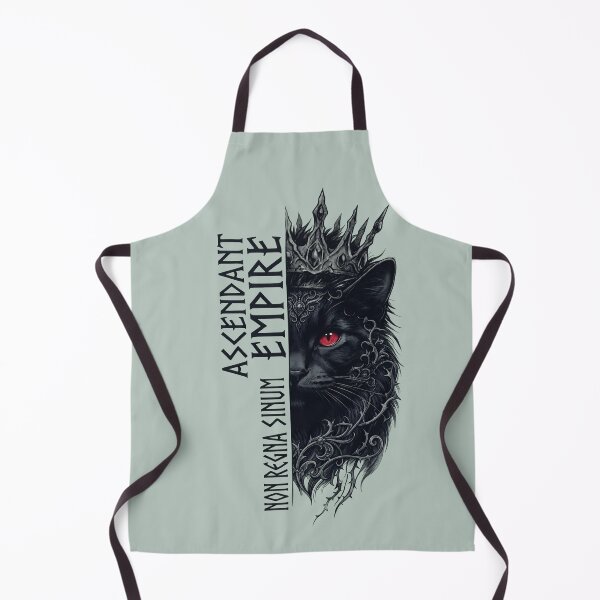 Item preview, Ascend the Empire | Dark Gothic Black Cat King with Crown | Fantasy Cat Art designed and sold by BlackCat Vibe.