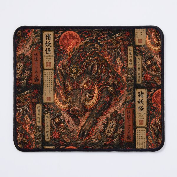 Item preview, Phantom Boar – Ravager of the Cursed Forest | Yokai Zodiac Collection designed and sold by KMChronicles.
