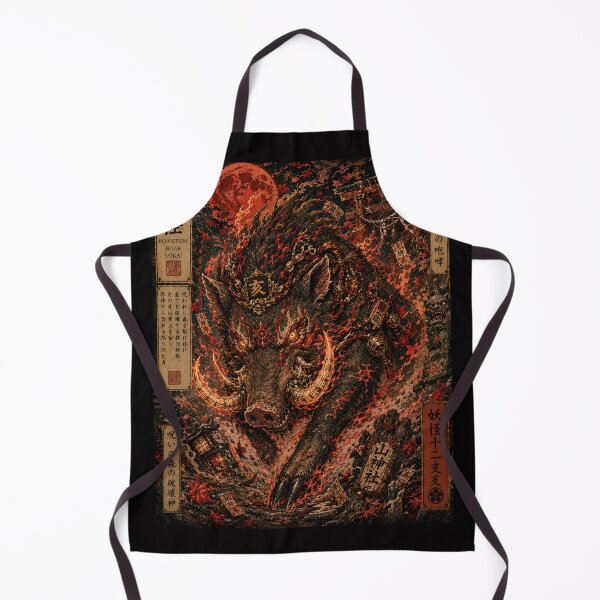 Item preview, Phantom Boar – Ravager of the Cursed Forest | Yokai Zodiac Collection designed and sold by KMChronicles.