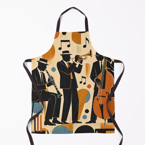 Item preview, Mid Century Modern Jazz Trio Minimalist Art designed and sold by Lee Hiller Designs.