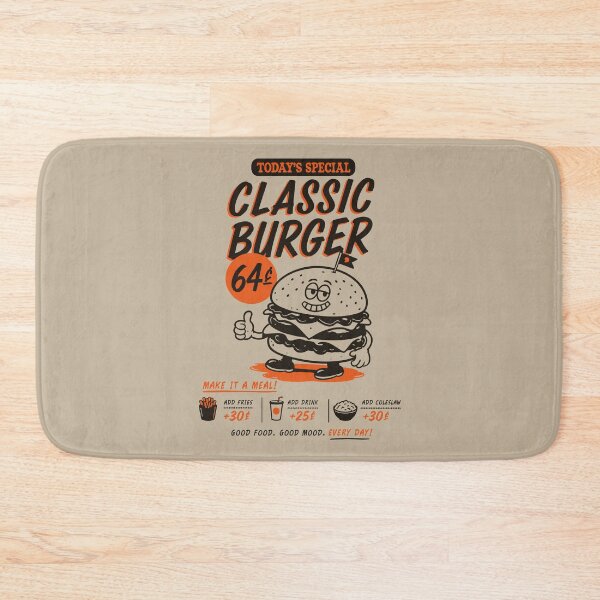 Item preview, Classic Burger Vintage Diner Menu designed and sold by CamaleonDesigns.