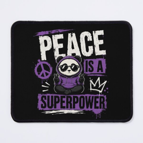 Item preview, Peace Is a Superpower – Cool Panda Street Art designed and sold by Dogandesighn.