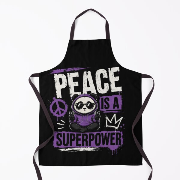 Item preview, Peace Is a Superpower – Cool Panda Street Art designed and sold by Dogandesighn.