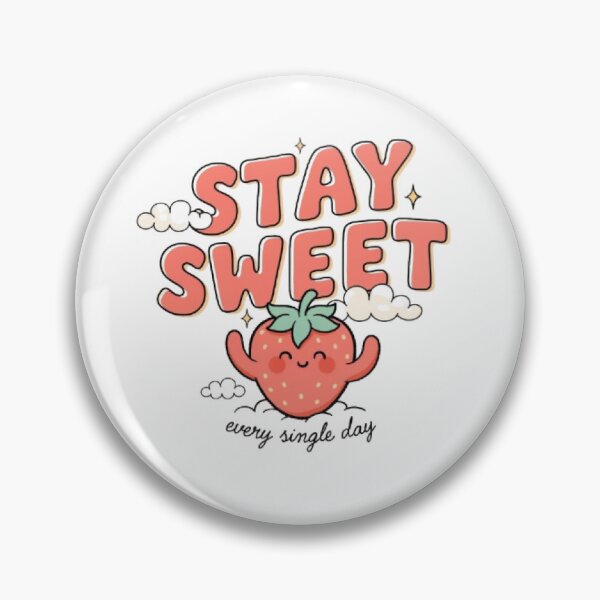 Item preview, Stay Sweet | Cute Kawaii Strawberry Typography T-Shirt | Positive Aesthetic Design designed and sold by Faisal  Shah.