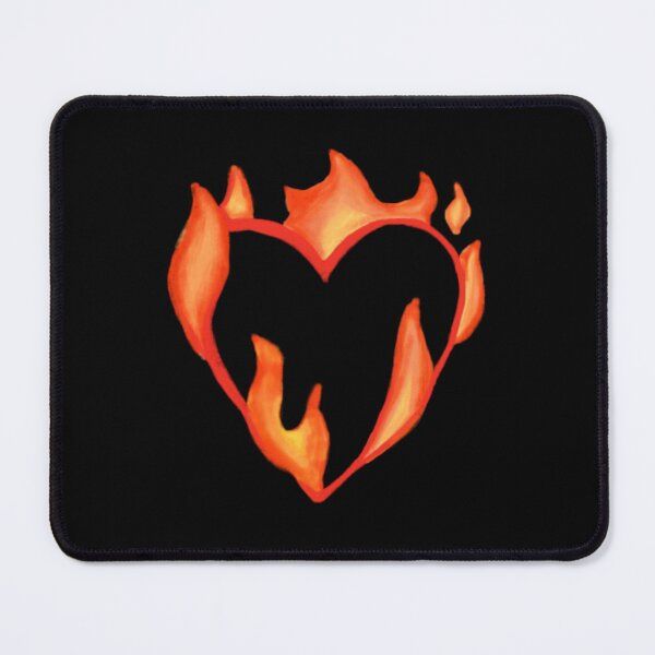 Item preview, Fire Heart Emoticon designed and sold by Ember-and-Ivy.