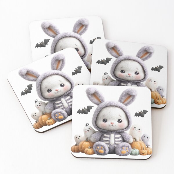 Item preview, Cute Skeleton Bunny Halloween designed and sold by LovePrintArt.