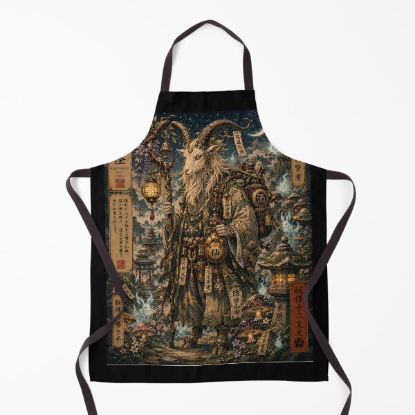 Item preview, Bake-Danuki Goat – Sage of the Hidden Peaks | Yokai Zodiac Collection designed and sold by KMChronicles.