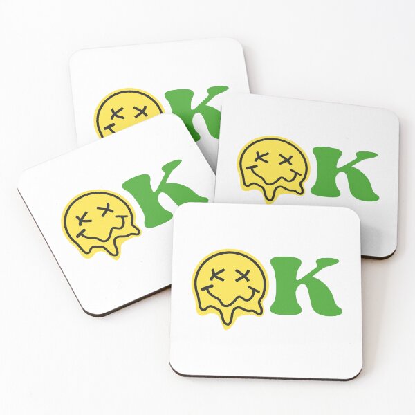 Item preview, OK Ghost Sticker | Cute Melting Ghost Aesthetic | Funny Gen Z Halloween Sticker | Kawaii Spooky Decal designed and sold by Cozy Art Studio.