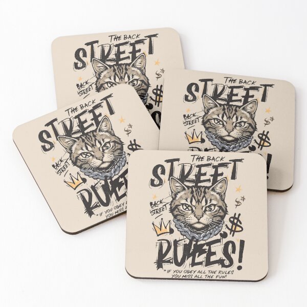Item preview, Street Cat Rules | Urban Graffiti Cat | Streetwear Cat Design designed and sold by BlackCat Vibe.