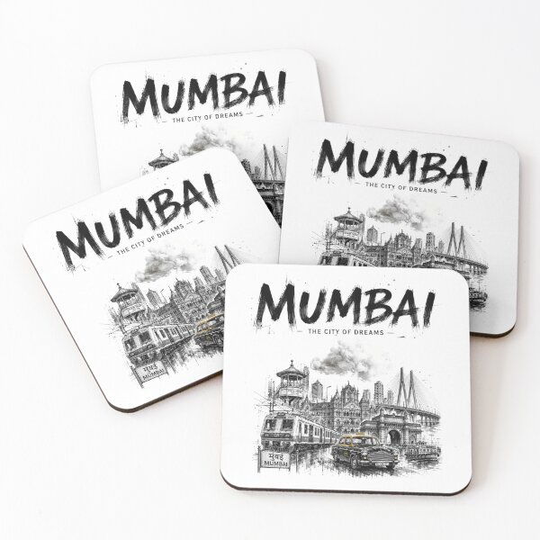 Item preview, Copy of  Mumbai – The City of Dreams | Taj Mahal Palace, CSMT, Sea Link & Vintage Taxi Graphic T-Shirt | India Travel Streetwear ver 19 designed and sold by mndesignworx.