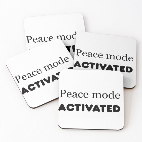 Item preview, Peace Mode Activated Funny Mental Health Self Care Design designed and sold by FarazDesign110.