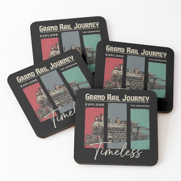 Item preview, Grand Rail Journey – Vintage Train Travel Art designed and sold by Dogandesighn.