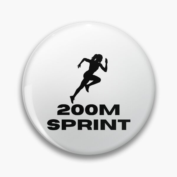 Item preview, 200m SRPINT (FEMALE) - BLACK designed and sold by ArtsyCity.