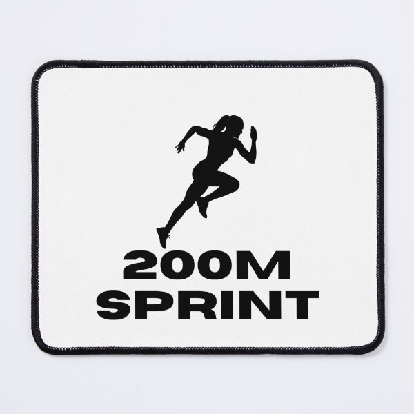 Item preview, 200m SRPINT (FEMALE) - BLACK designed and sold by ArtsyCity.