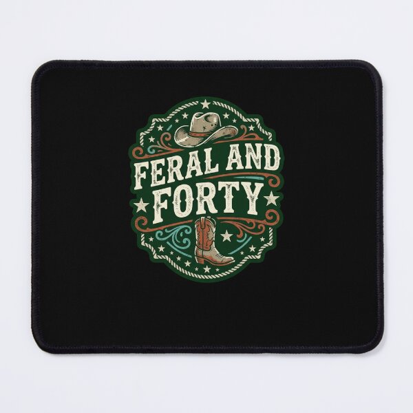 Item preview, Feral And Forty Western Cowboy Cowgirl Style designed and sold by snowry.
