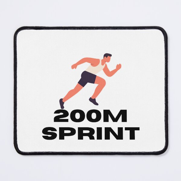 Item preview, 200m SRPINT (MALE) - BLACK designed and sold by ArtsyCity.