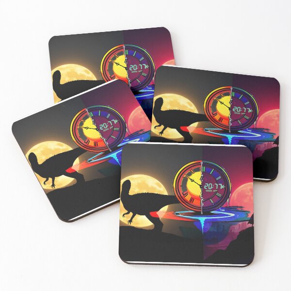 Item preview, Time Travel Prehistoric Dinosaur and Futuristic Dystopia Art designed and sold by Daniela`s shop.