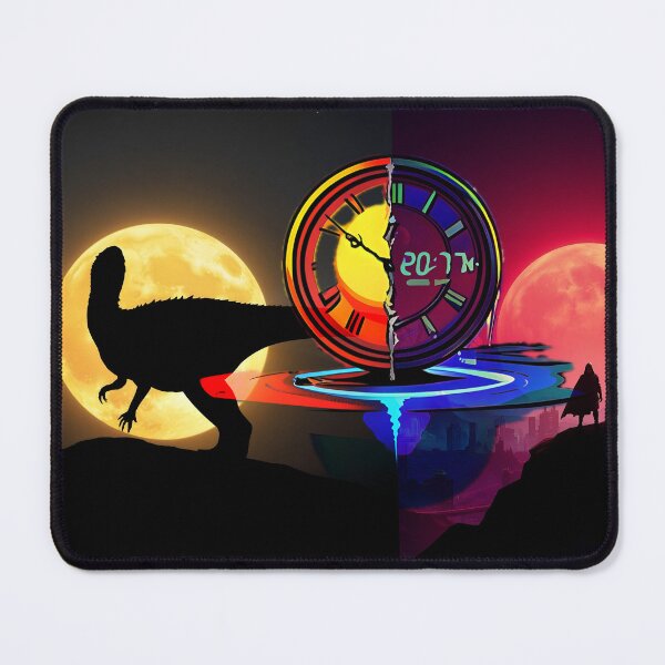Item preview, Time Travel Prehistoric Dinosaur and Futuristic Dystopia Art designed and sold by Daniela`s shop.