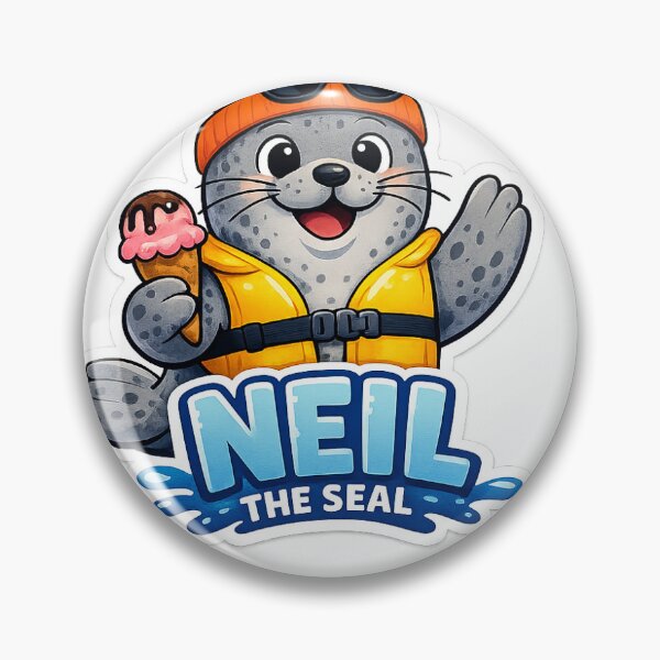 Item preview, Cute Neil the Seal Cartoon Sticker designed and sold by Stixyyy.