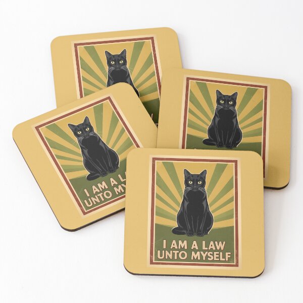 Item preview, I am a law unto myself - Black cat designed and sold by ParadoxParadox.