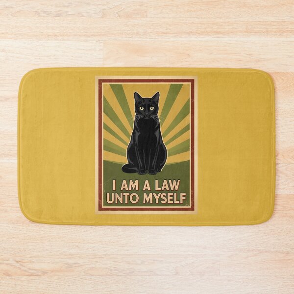 Item preview, I am a law unto myself - Black cat designed and sold by ParadoxParadox.