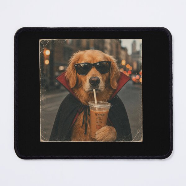 Item preview, Golden Retriever Halloween Fall Pumpkin Spice Vampire designed and sold by clothesy7.