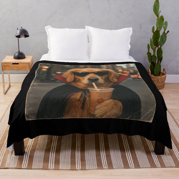 Item preview, Golden Retriever Halloween Fall Pumpkin Spice Vampire designed and sold by clothesy7.