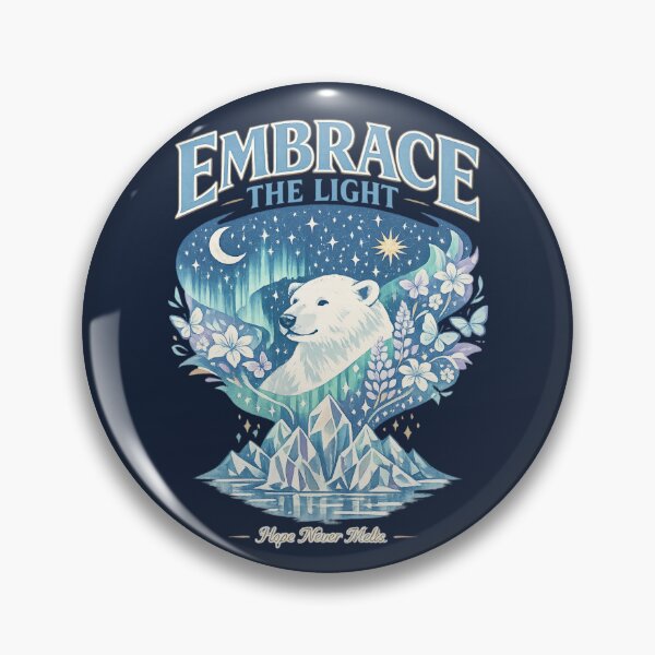 Item preview, Embrace the Light – Polar Bear Cosmic Hope Art designed and sold by Dogandesighn.