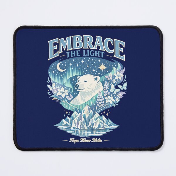 Item preview, Embrace the Light – Polar Bear Cosmic Hope Art designed and sold by Dogandesighn.