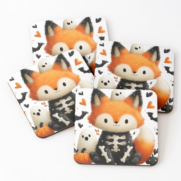 Item preview, Cute Skeleton Fox Halloween designed and sold by LovePrintArt.