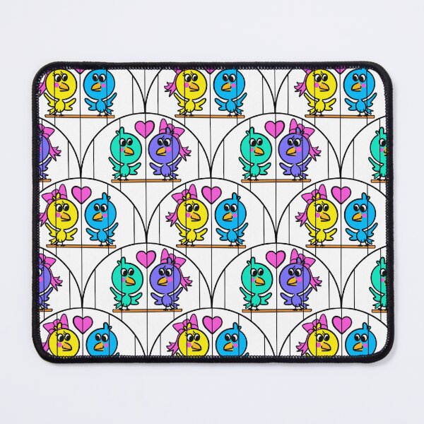 Item preview, Love Birds on Swings Scallop Pattern designed and sold by CI Creative Design LLC.