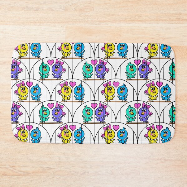 Item preview, Love Birds on Swings Scallop Pattern designed and sold by CI Creative Design LLC.