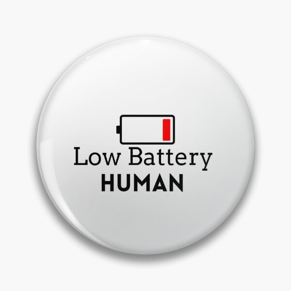 Item preview, Low Battery Human Hilarious Social Anxiety Low Energy Meme designed and sold by FarazDesign110.