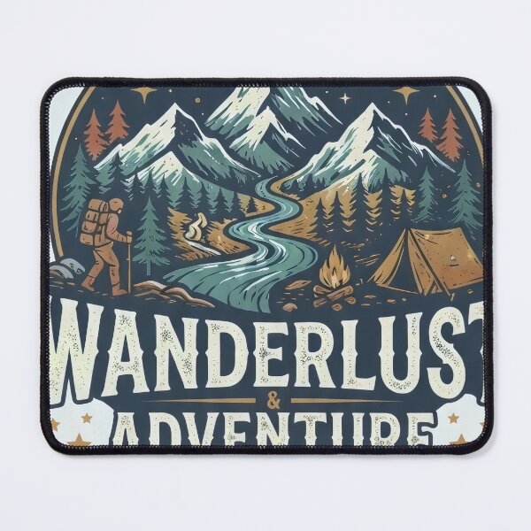 Item preview, Wanderlust and Adventure Mountain Landscape designed and sold by mdsakibhossain.